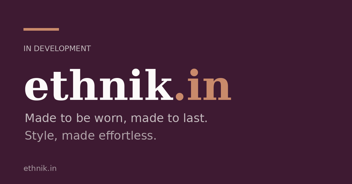 Link preview image for ethnik.in